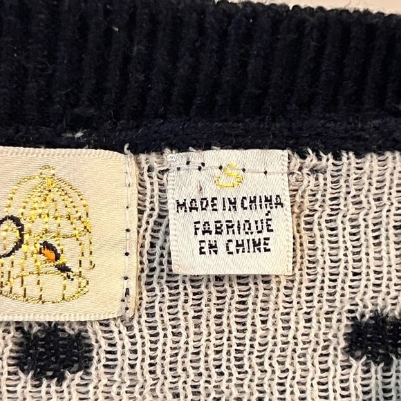 FINAL PRICE Anthropologie Charlie and Robin Snowbird Polka Dot Cardigan - Picture 14 of 15